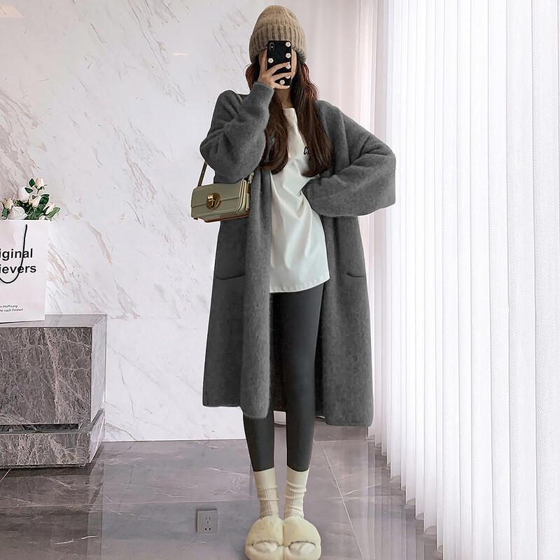 

TonLion Women s Elegant Mid-Length Knit Cardigan M