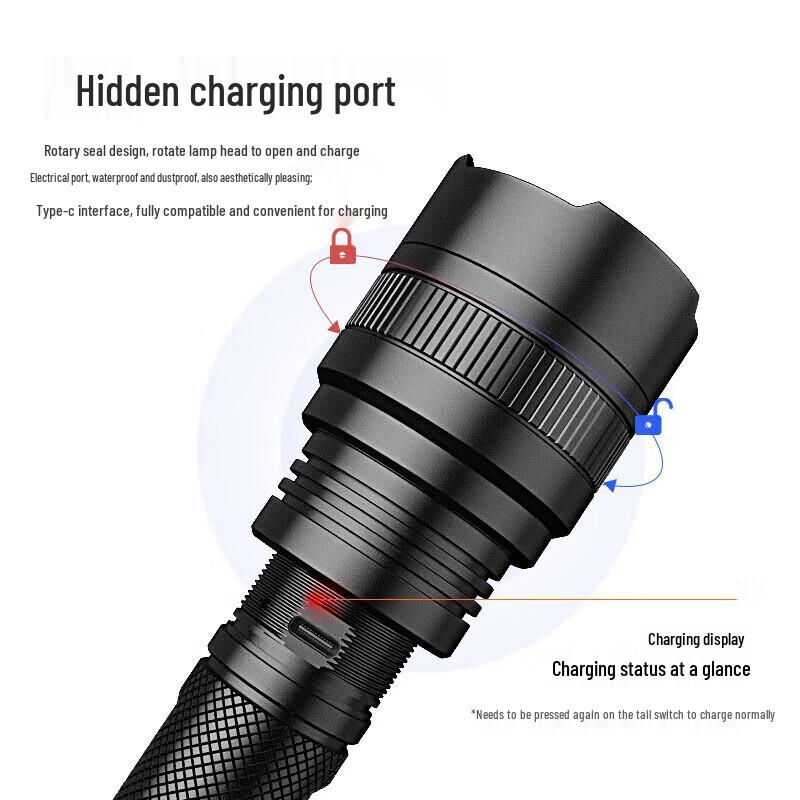 SupFire L6-H USB Rechargeable LED Flashlight