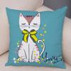 Colorful Pet Cat Decorative Pillowcase Office Living Room Car Ornaments Home Pillowcase