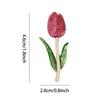 Broche Fleur pour Femmes Émail Tulipe Design Plante Cadeau pour Amis Mères Tenue Formelle