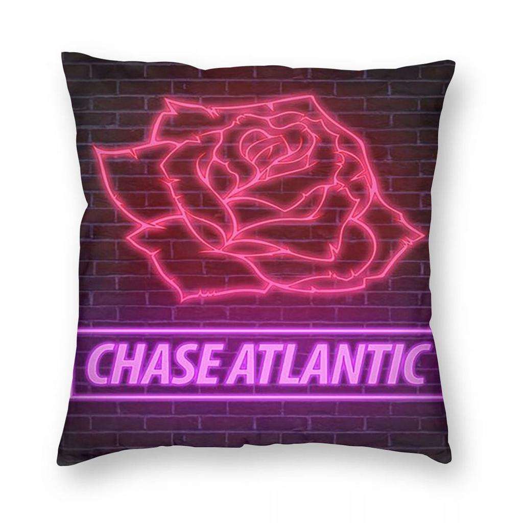 Chase Atlantic Rose Logo  Square Pillowcase Pillow Cover Cushion Throw Pillow for Home Sofa Living Room