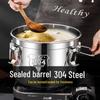 30L 304 Stainless Steel Food Storage Container with Airtight Seal