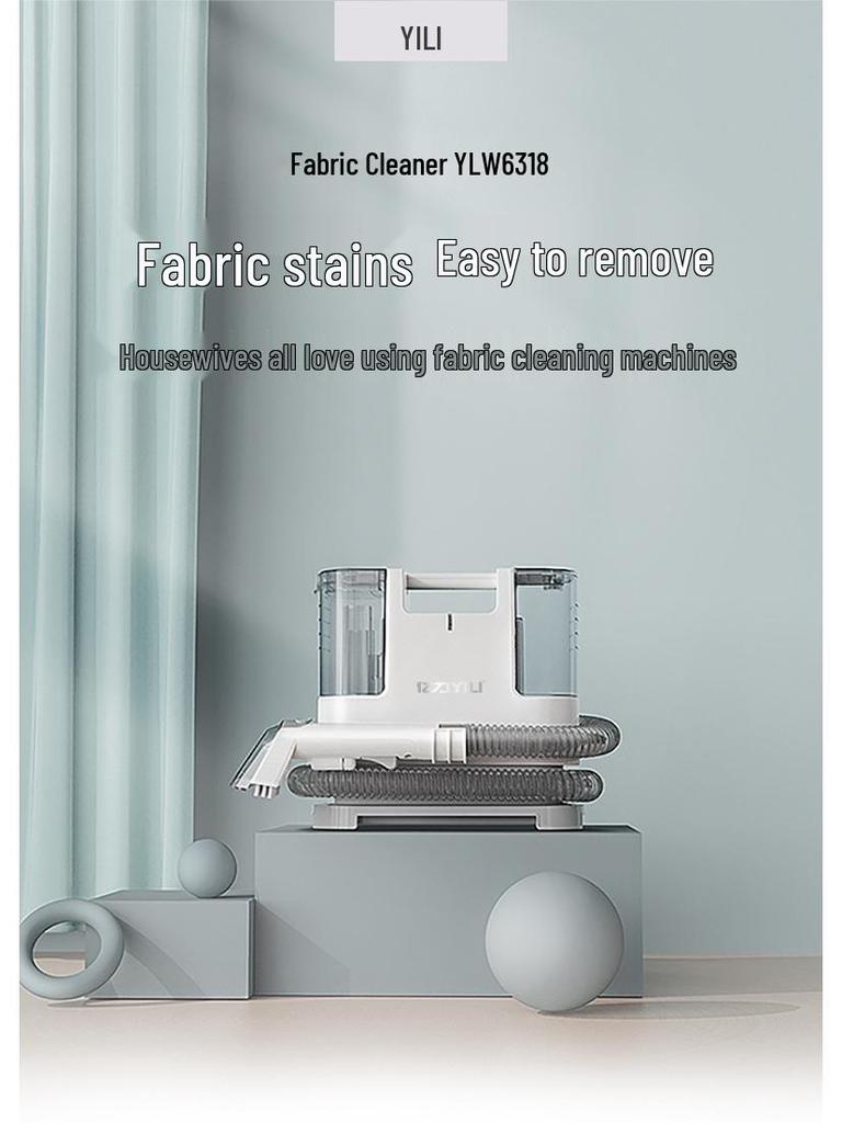 Yili 6318 Čistič látek na pohovky, závěsy a koberce: Odstraňování skvrn a vysávací systém