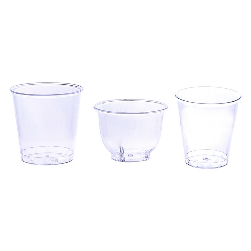 30/36/50Pcs Mini Clear Plastic Shot Glasses Jelly Cup Plastique Tumblers