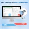 IP67 Waterproof USB Digital Temperature Data Logger 5-Pack Auto PDF/CSV Reports For Cold Chain Monitoring Single Use