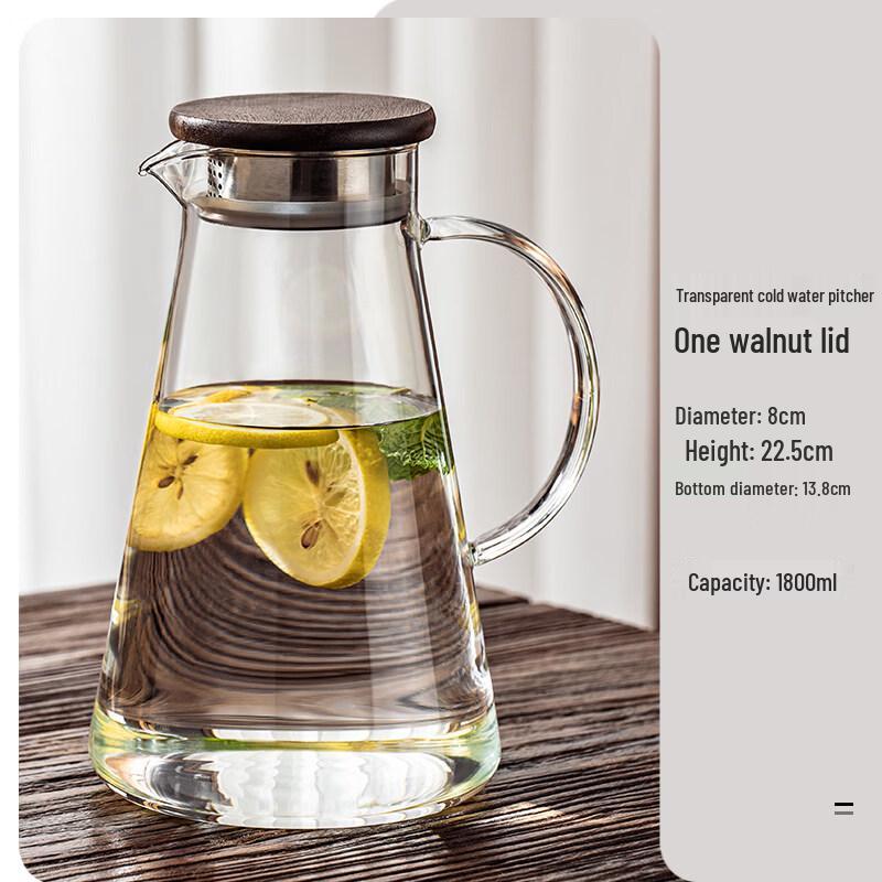 ZISIZ Heat-Resistant Glass Pitcher