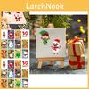 Bunte Xh059 Weihnachten Weihnachtsmann Schneemann DIY Puzzle Aufkleber für Kinder Spaß Basteln