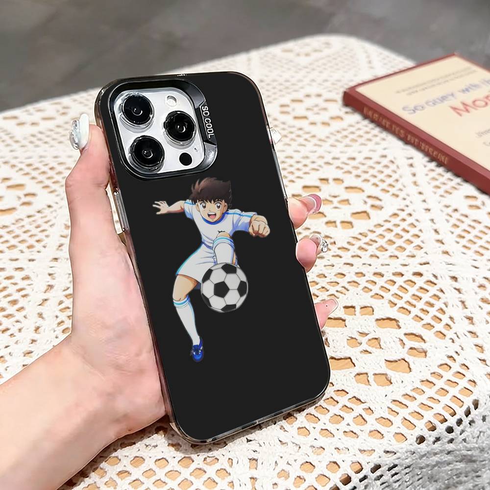 Comic C-Captain Tsubasas Phone Case For iPhone 17,16,15,14,13,12,11 Plus,Pro Max,XS,Colored silver phone case iPhone14Plus