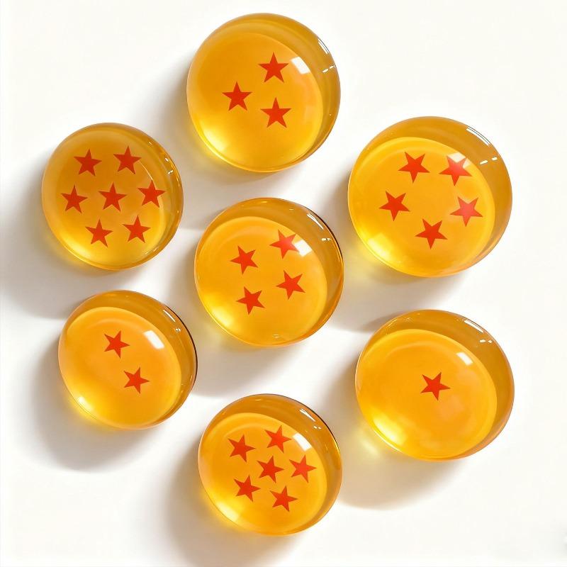 Magneti per Frigorifero Dragon Ball 1-7 Stelle Anime Cartone Animato Creatività Magneti Rotondi Lavagna Bianca Ufficio Messaggio Arredamento Casa Cucina Regalo