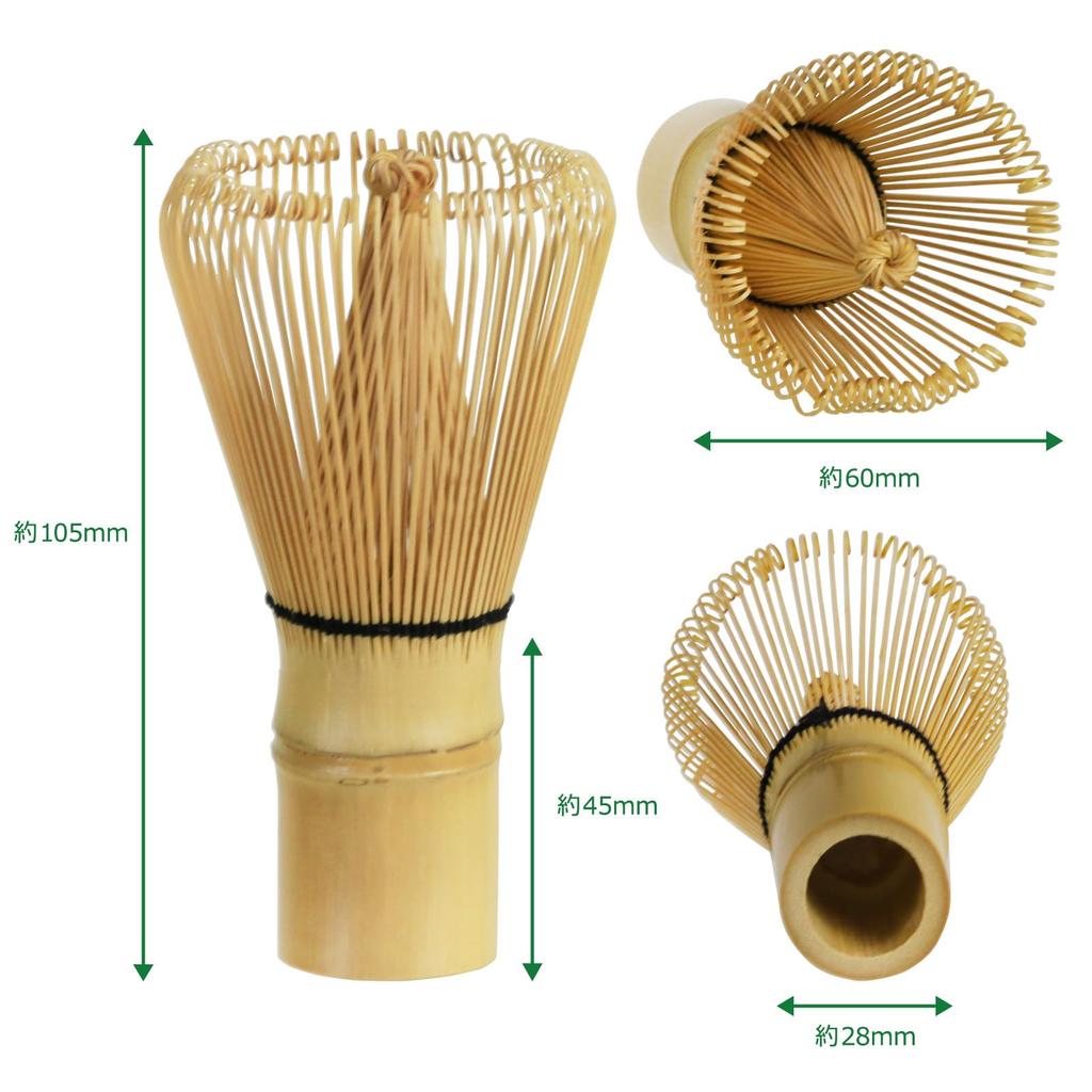 Morikuru 100-Stand Bamboo Chasen Whisk for Tea Ceremony, Matcha Powder, Tea Ceremony Utensils, SG Wonder Zone TK02-01