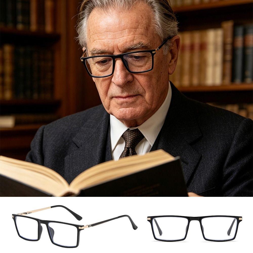 Photochromic Anti-Blue Light Reading Glasses Blue Ray Blocking Hyperopia Glasses  Office