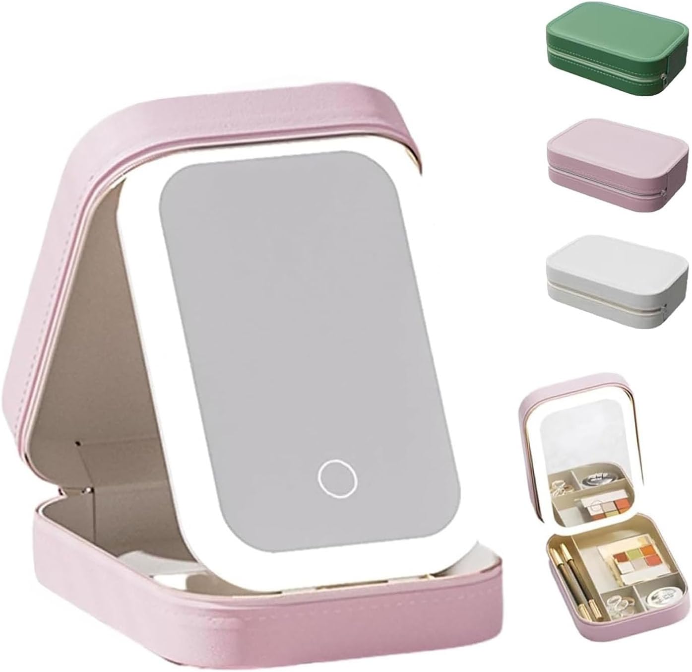 

Periodicali Travel Makeup Mirror Periodicali Travel Mirror Periodicali Travel Makeup with Lights розовый