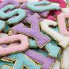 26pcs A~Z English Letter Clothes Stickers Patch Stickers Towel Embroidered Fabric Applique Alphabet DIY Clothes Tape on Clothes