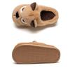 Cartoon Angry Dog Cotton Dragging Home Cotton Slippers Women's Plush Cotton Slippers Men's Warm Shoes Baotou Dragging Women