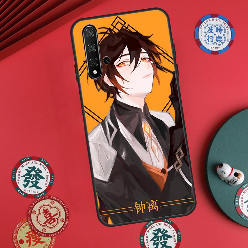 Genshin Impact Zhongli For Huawei Nova 11 Pro 9 10 SE Y60 Y70 Y90 Y61 Y91 Y72 Y73 12i 11i 8i P20 P30 P40 Lite Case