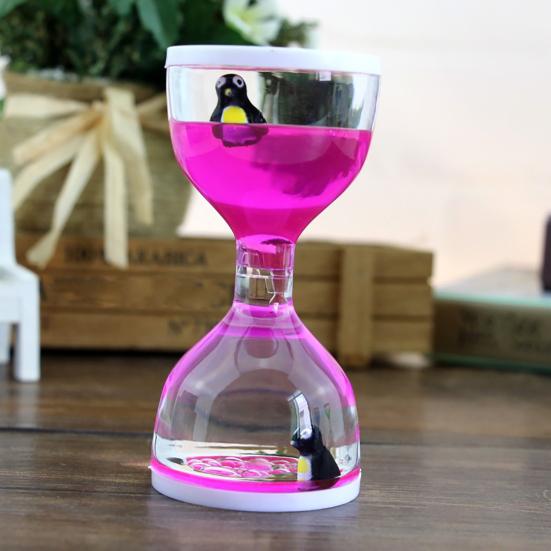 Liquid Motion Timer Decorative Dynamic Cartoon Animals Lovely Satisfying Sensory Oil Drop Timer Home Decoration