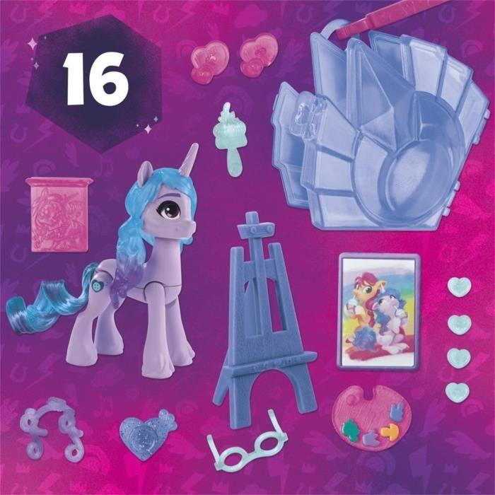 Figurine - hasbro - izzy moonbow - licorne - 7,5 cm - accessoires de mode