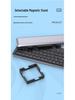 Portable Bluetooth Aluminum Alloy Folding Keyboard with Universal Phone/Tablet Stand, Silent Typing & USB-C Charging