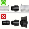 Tapered Dust Hose Connectors 4In to 2 -1/2inch Dust Collection Hose Cone Reducer for Effective Workshop Debris Control