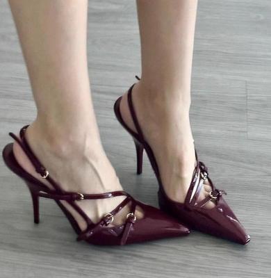 Fashion 2024 Summer Sexy High Heels Women Sandals Shoes New Pointed Toe Dress Party Shoes Fashion Outdoor Walking Pumps Mujer Zapatos