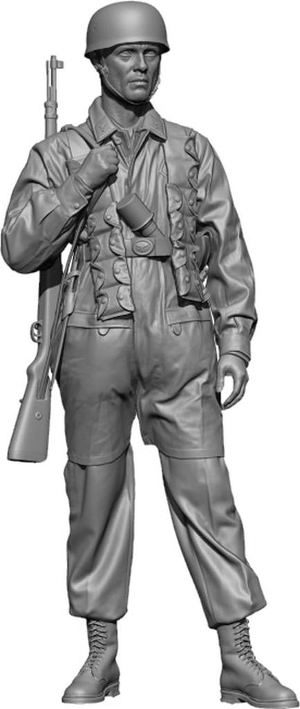 H3 Model WW2 German Rifleman at Rest Resin Kit HS24090 1/24 Fallschirmjäger #5 (person)