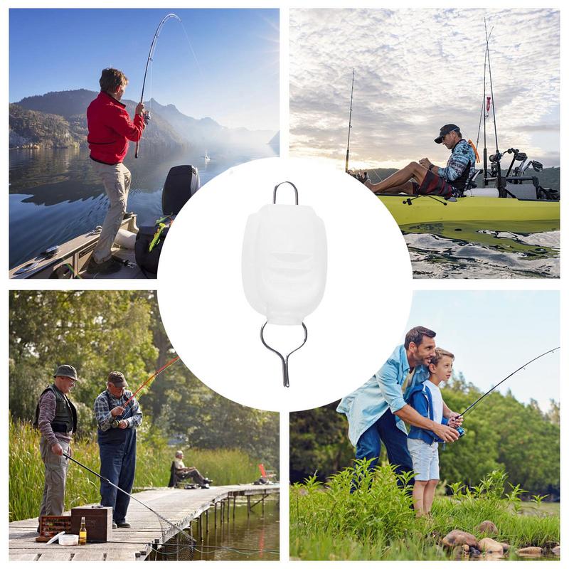 5pcs Durable and wear-resistant Fishing Lines Clip Buckle luminous Fishing Lines Holder Clip Buckle Stopper for Professionals