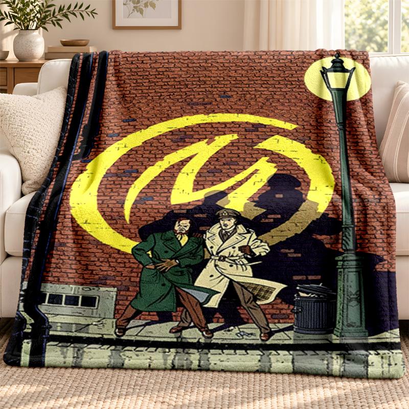 Blake and Mortimer blanket Flannel Blanket Soft Cozy Plush Throw for Sofa Bed Lightweight Home Decoration Outdoor camping
