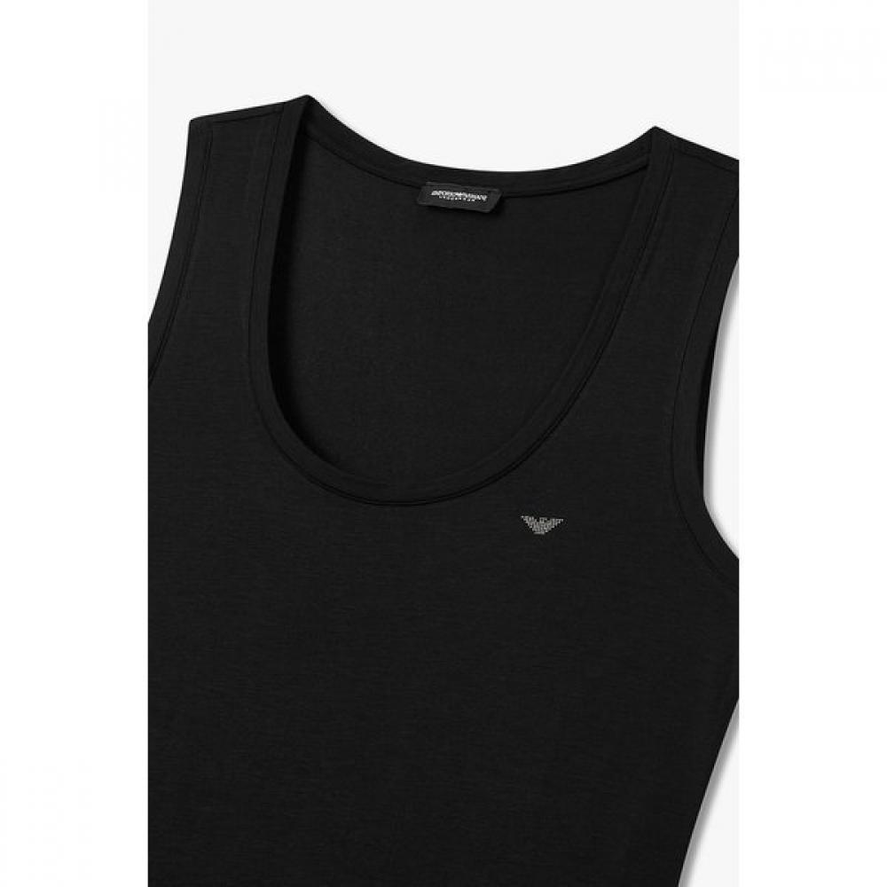 Emporio Armani Women S Scoop Neck Tank Top buSineSS Eagle Logo 0825313504