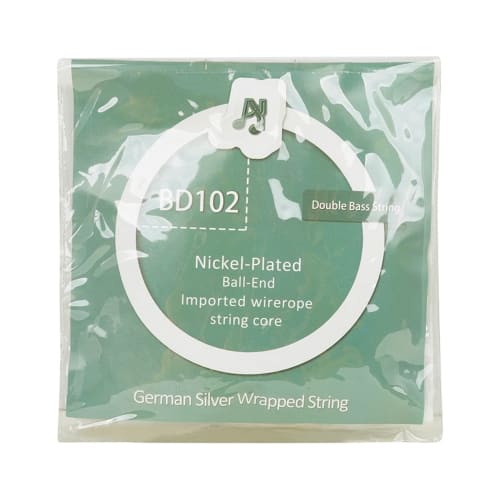 Adjivecct 4-Piece Set of Upright Bass Double Bass Strings, 4/4, 3/4, 1/2, 1/4, 1/8, Size 1, 2Rd, 3Nd, 4St Double Bass Strings