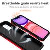For iPhone 11 Pro Case Kickstand PC+TPU Hybrid Phone Shell with Camera Slide Cover -  Red