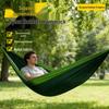 Nylon Parachute Cloth Hammock: Outdoor/Indoor, Color Block Design, Single/Double, Leisure Swing