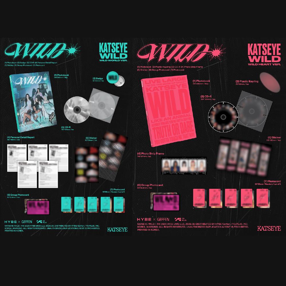 Pre-order KATSEYE WILD Album Standard ver. & Weverse POB