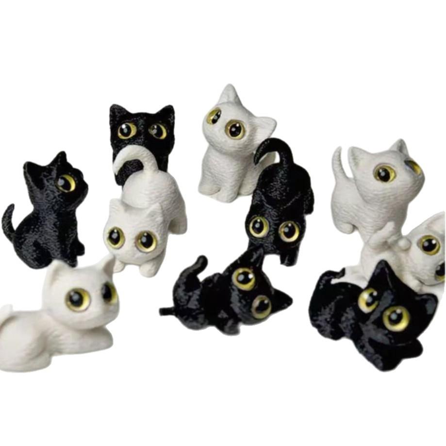 Big-Eyed Cat 3D Printed Desktop Ornament