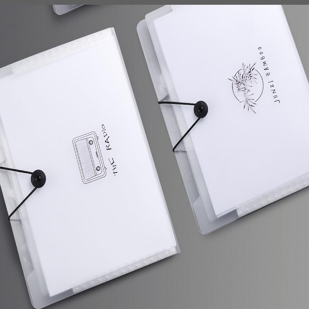 Transparent Insert Style A4 Folder Storage Box, Test Paper Folder Organization and Classification Tool, Data Book
