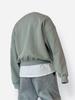 ATTENTIONROW Over-Shoulder Oversized Sweatshirt (Mint Gray)
