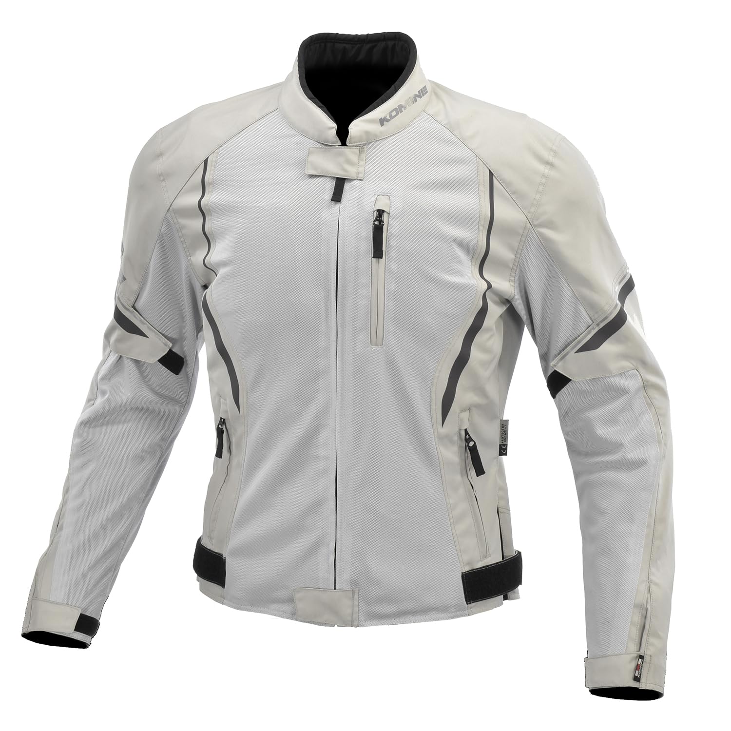 

Motorcycle Jacket Protective Half Mesh Jacket Light Grey Black M [KOMINE] JK-1463 07-1463 Men s