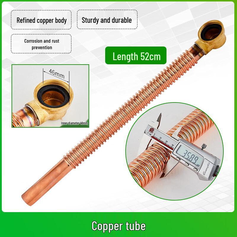 TLXT Bathtub Copper Drain Pipe Accessory