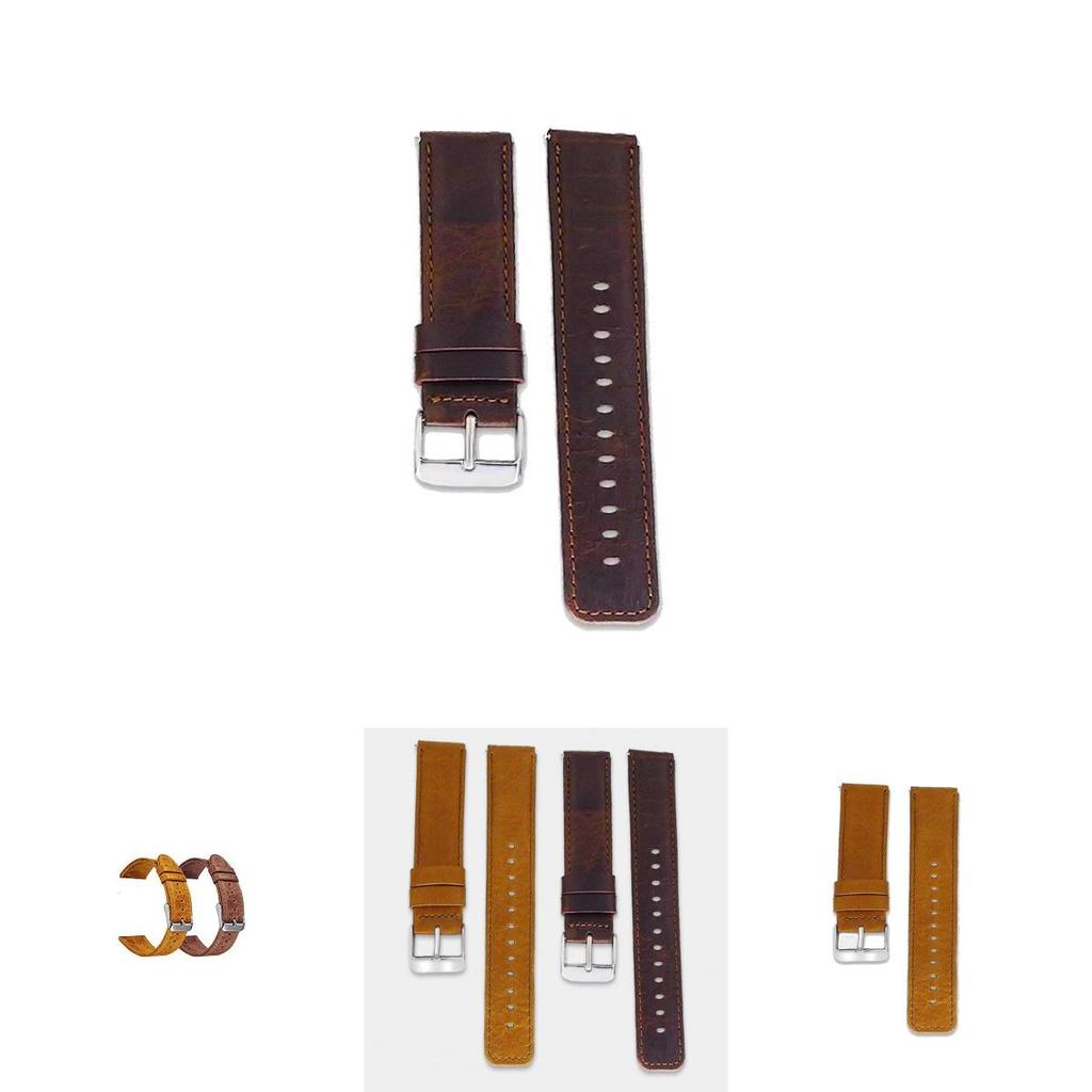 For Samsung Smartwatch Leather Strap With Pin Buckle For Daily Use