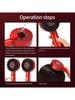 Electric Hair Regrowth Brush with Infrared Light Machine Acupoint Scalp Massage Anti-Hair Loss Exercise Hair Scrubber Combs