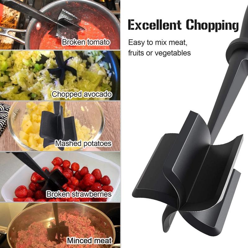 Stir Bar,Mash Meat, Mix Rice, Grind Minced Meat Shovel, Daily Dining Kitchen Cooking, Scraper Meat Grinder