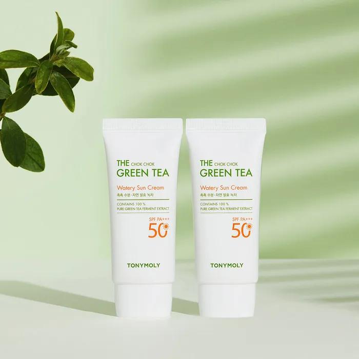More moist green tea moisture sun cream double planning set