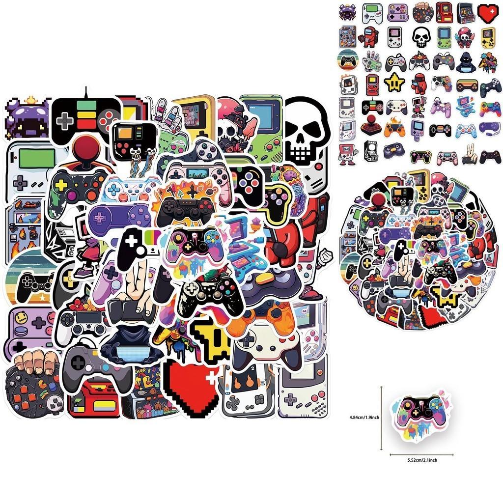 Cartoon Game Controller Stickers Personalize And Decorate Your Guitar Notebook And Luggage With 50 Waterproof Wholesale Decals Characters)