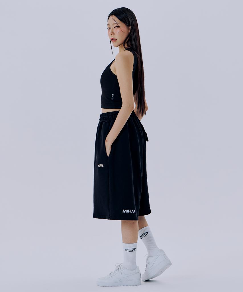 Mihag Metal Logo Bermuda Shorts (Black)