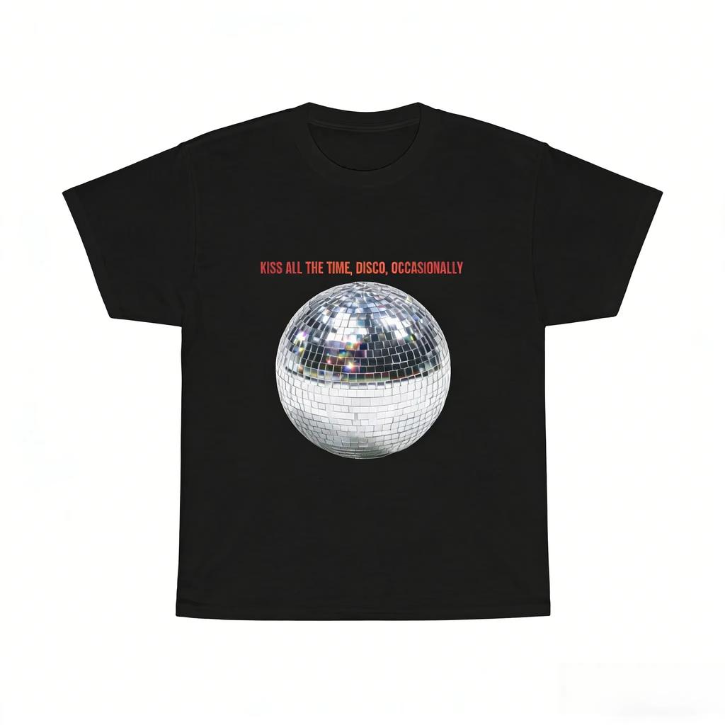 Y2k Vintage Tops Kiss All The Time Disco Occasionally Harry Styles 2026 Album Cotton T Shirt Summer ONeck Print T Shirt Unisex