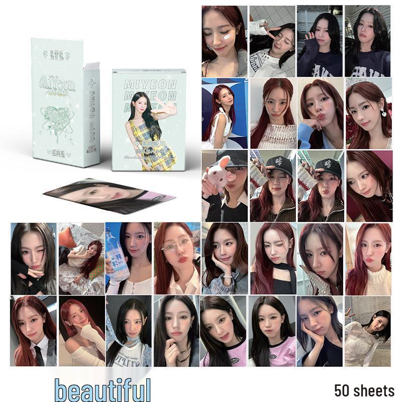 Official (G)I-DLE Photo Card Set: Song Yuqi, Cho Miyeon, and Ye Shuhua Lomo Cards - Female Group Merchandise Album
