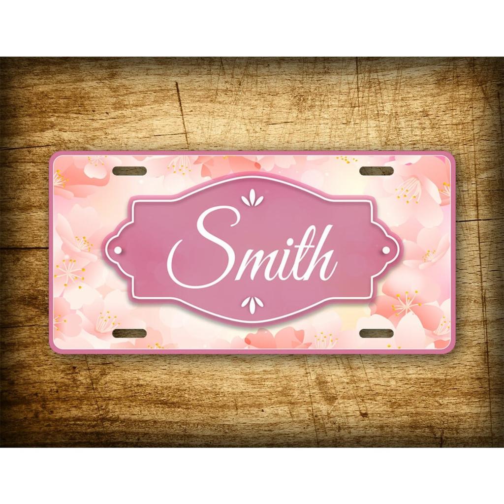 Personalized Name Floral Metal Decor Sign Waterproof for Home Garden