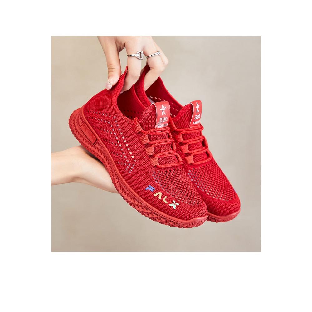 JMXD Shoes Women Summer Flyknit Sneakers Breathable Casual Sports Shoes Women Wholesale Lightweight Comfy Trendy Fashion Walking Running