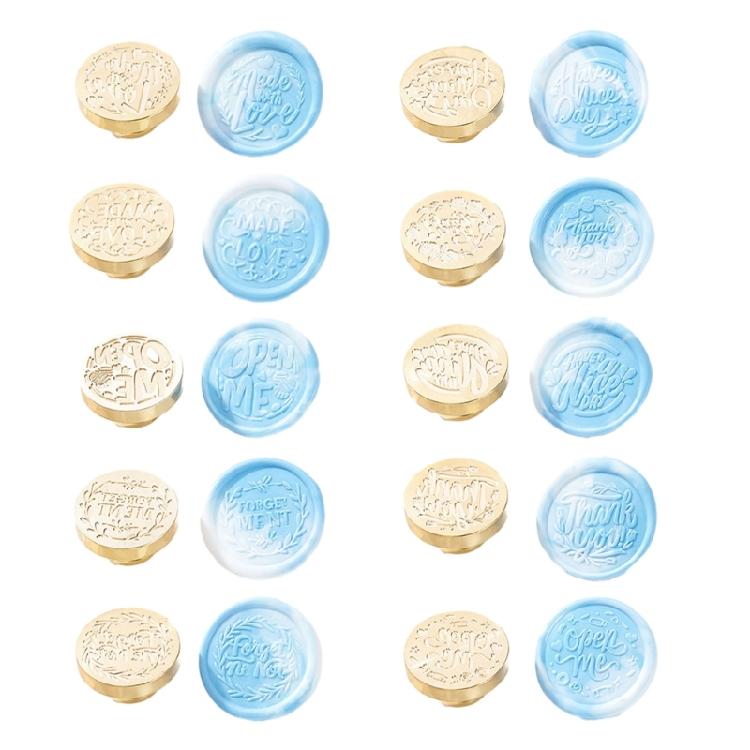 Sealing Wax Stamp English Series Wax Seal Stamp for Gift Wrap Scrapbooking Decor