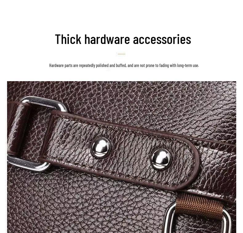 Hochwertige Herren-Crossbody-Tasche aus PU-Leder für Pendler