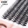 100pcs Heat Bonded Cluster Lashes Makeup Individual Cluster Eye Lashes Grafting Fake False Eyelashes
